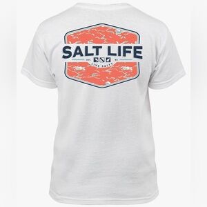 Salt Life 'Girl’s White Tactical Camo Short-Sleeve T-Shirt NWT